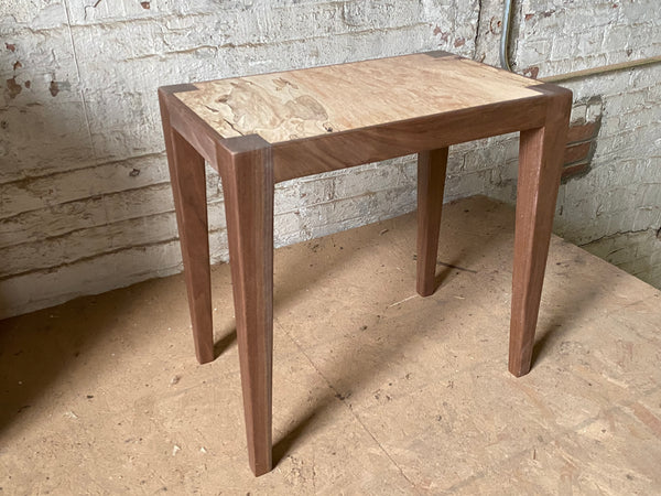 Spalted Maple + Walnut Side Table