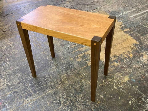 Cherry + Walnut Side Table