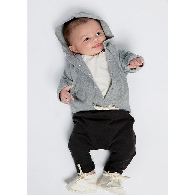 Organic Hooded Baby Cardigan