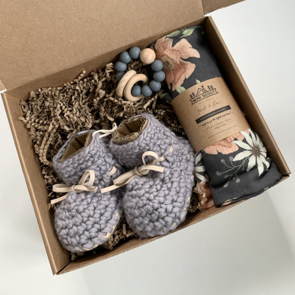 Charcoal + Blooms Baby Box