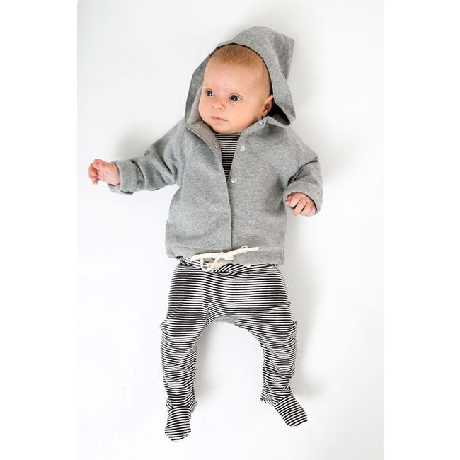 Organic Hooded Baby Cardigan