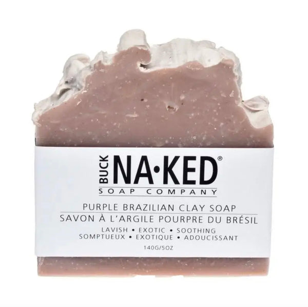 Buck Naked Soap Bar Purple Brazilian Clay